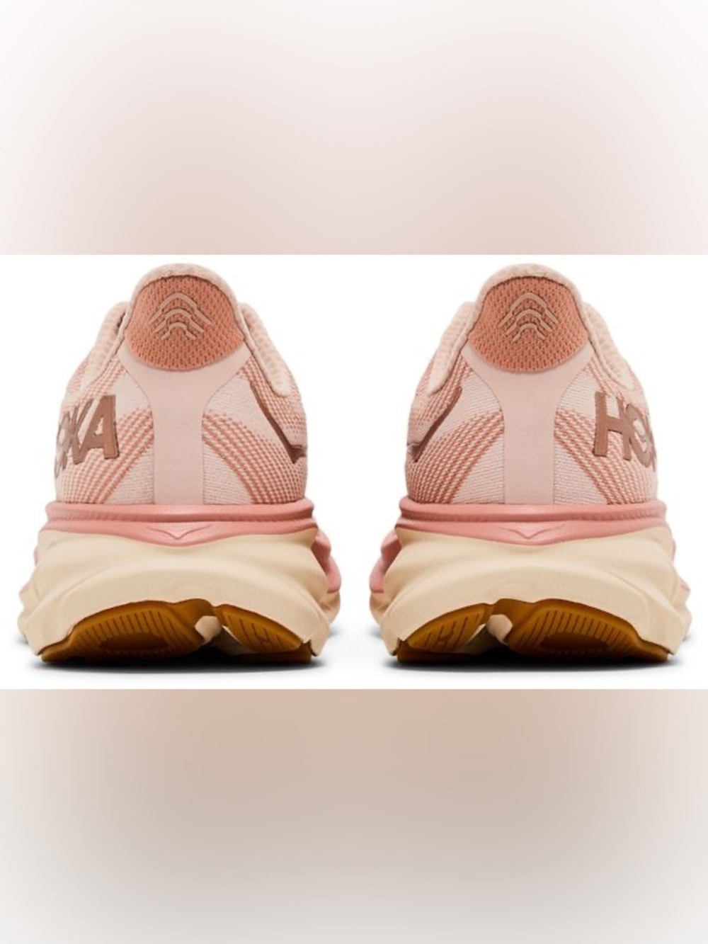 Hoka Clifton 9 shoes in sandstone cream - Picture 5 of 10